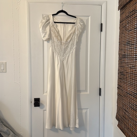 Rodarte lace trimmed satin gown - Picture 11 of 12